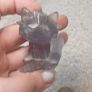 crystal fluorite meowth pokemon carving Image 5