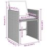 Garden Dining Set 5 pcs Brown Poly Rattan Image 6