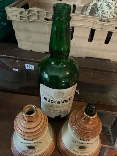 bells decanters lot