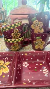 Christmas Gingerbread Men mugs