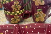 Christmas Gingerbread Men mugs