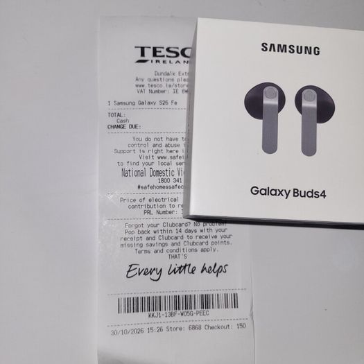 Brand New Samsung Galaxy Buds4 Factory Sealed Box in Black