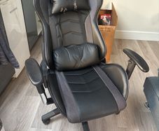X-Rocker Ergonomic Gaming Chair Black and Grey Mesh
