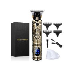 Hair Clippers Beard Trimmer for Men, Professional Cordless Hair Trimmer T-Bladeds Outliner Grooming Baldheaded Shaver with 1500mAh Battery and 180 Mins Working Time