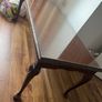 Mahogany coffee table with glass Image 3