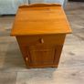 Vintage Wooden bedside 1 drawer and cupboard Image 3