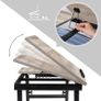 Grey Laptop Table Laptop Stand Breakfast Tray Folding Legs Bed Sofa Height Adjustable for up to 15.6 Inch Laptops 55 x 35 x 23 cm Image 5