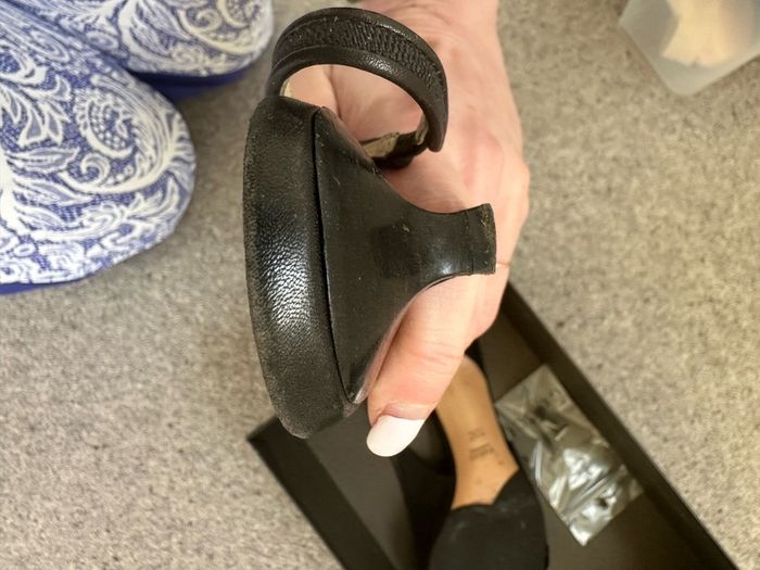 Gucci (boxed) kitten heel slingback size 5