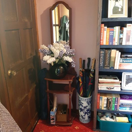 Entrance Hall table with mirror and draw