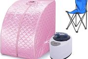 Mini Sauna, Steam Sauna for Home, Steam Generator SPA Home Sauna Steam Sauna Machine with Sauna Tent and Remote Control Temperature (75 x 35 x 25 cm,