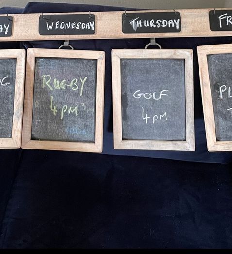 Blackboard Wall Calender organiser