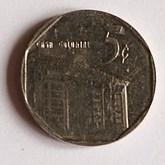 1994 Cuban 5 Centavos - Republica De Cuba Coin