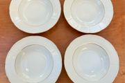 4 Soup Bowls ,  Vintage Dinnerware by Thun, Czechoslovakia