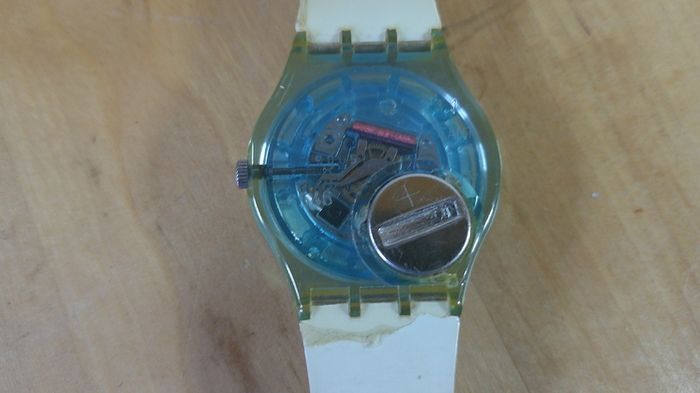 Swatch Athens 2004 Olympic Games Watch Blue Wave Kymata GV114 Vintage Rare Working