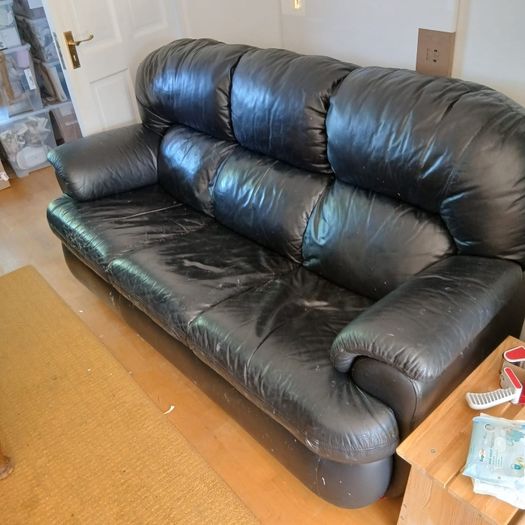 Leather Couch & 2 recliners