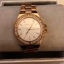 Michael Kors MK Mini Lennox Pave Rose Gold-Tone Watch Image 2