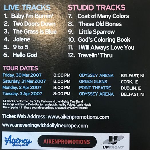 Dolly Parton 2 x Promo CDs