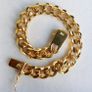 Men's Bracelet 18K  Gold Plated Cuban Link  Bracelet length 8" Image 8