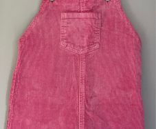 Next girls pink corduroy dungaree dress Age 3-4 EUC