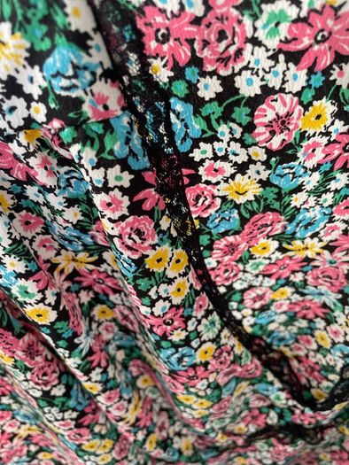 Black floral maxi dress size 12 New without tags