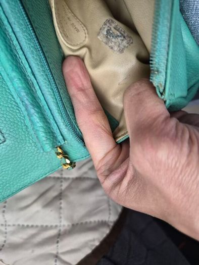 Chanel mirrored make up body bag
