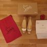 Christian Louboutin Yootish Nude Patent Pumps Image 3