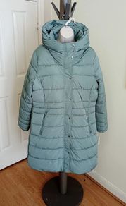 Padded long coat