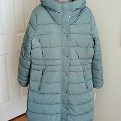 Padded long coat