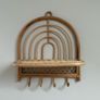 Handcrafted Rattan Rainbow Shelf Image 3