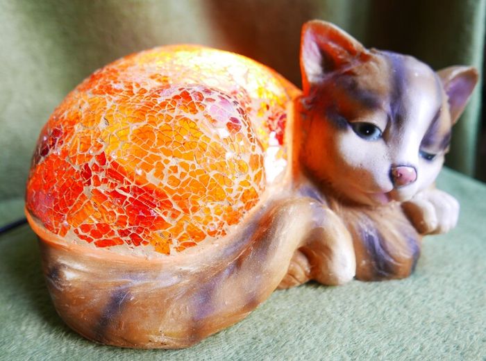 Vintage Cat Lamp - Table Lamp