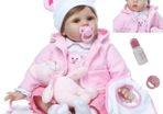 Reborn Dolls 22 inch 55cm Realistic Baby Dolls Soft Silicone vinyl that Looks Real Reborn Baby Dolls Girls Real life Newborn Baby Toys (FREE POSTAGE)