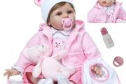 Reborn Dolls 22 inch 55cm Realistic Baby Dolls Soft Silicone vinyl that Looks Real Reborn Baby Dolls Girls Real life Newborn Baby Toys (FREE POSTAGE)