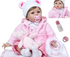 Reborn Dolls 22 inch 55cm Realistic Baby Dolls Soft Silicone vinyl that Looks Real Reborn Baby Dolls Girls Real life Newborn Baby Toys (FREE POSTAGE)