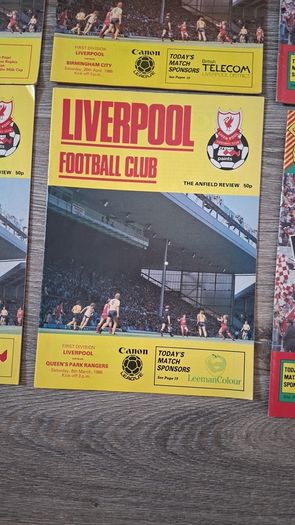 Liverpool Football Match Programmes x8 1985