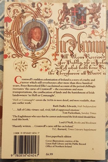 Hell Or Connaught: The Cromwellian Colonisation Of Ireland 1652-1660 by Peter Berresford Ellis