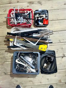 scrap metal plastics art sculpture materials metal works