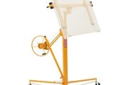 3353mm Drywall Lift, Heavy-Duty 68 kg Sheetrock Hoist with Adjustable Telescoping Arm, Lockable Wheels