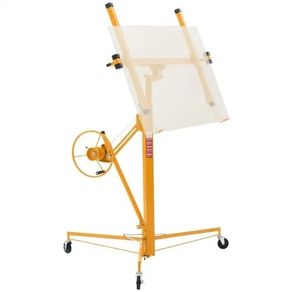 3353mm Drywall Lift, Heavy-Duty 68 kg Sheetrock Hoist with Adjustable Telescoping Arm, Lockable Wheels