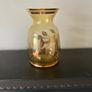 Vintage glass vase with gold decorations. Image 4