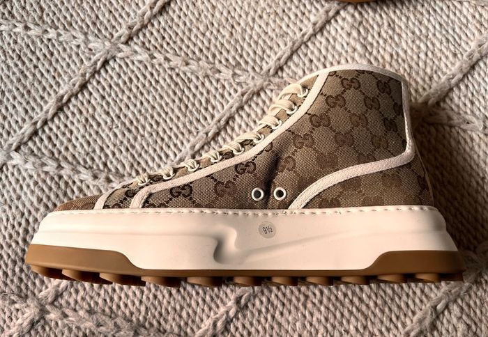 Gucci Men GG High-Top Sneakers. Authentic UK 9.5