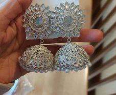 Silver ear rings