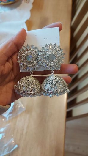 Silver ear rings