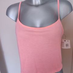 BNWT Atmosphere neon pink crop top size UK12 EU40 Postage included