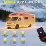 12V 24V 8KW Diesel Air Heater with Bluetooth App Remote Control for Car RV Van Caravan and Camping Image 4