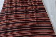 Black/Coral Stripe Dress
