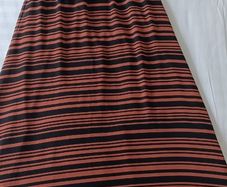 Black/Coral Stripe Dress