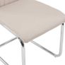 Cantilever Dining Chairs 6 pcs Cappuccino Faux Leather Image 7