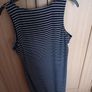 Ladies Midi Navy Stripe Dress Image 2