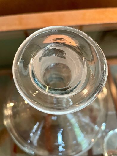Vintage Full Bodied Red Wine Glass Decanter Original Stopper