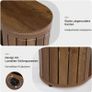 120cm Wooden Entrance Bench with 2-Tier Shoe Rack, Rustic Hallway Storage Bench, Entryway Seating Bench for Bedroom, Living Room & Dining Room Image 6